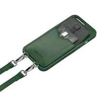 Urbany's Necklace Case Handykette+ RACING GREEN iPhone Air - Farbe: Grün - Fallsicher: Nein - Kompatible Hersteller: Apple - Detailfarbe: Grün - Mobiltelefon Kompatibilität: iPhone Air - Material: Kunstleder
