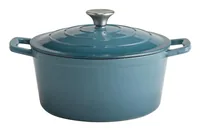 APS Bräter 5 Stars 4 l, Türkis - Material: Eisen - Gusseisen - Topfart: Bräter - Kompatible Kochfelder: Backofen - Induktion - Antihaftbeschichtung: Keine Angaben - Detailfarbe: Türkis - Spülmaschinenfest: Nein