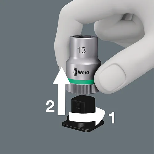 Wera Ratsche 8100 SB HF 1 3/8 Zyklop Metal - Grösse: 0 mm - Set: Ja