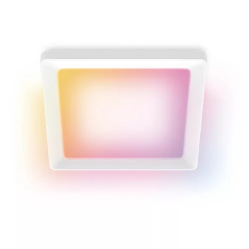 WiZ Quadratische Panelleuchte 12 W weiss - Lampensockel: Keine - Farbtemperatur Kelvin: 2200 bis 6500 K - Aussenanwendung: Nein - Gesamtleistung: 12 W - Leuchten Kategorie: Deckenleuchte - Lichtfarbe: Kaltweiss/Tageslichtweiss (KW) - Warmweiss (WW)
