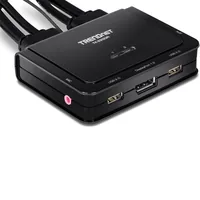 TRENDnet KVM Switch 2-Port Kit 4K DisplayPort