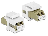 Delock Keystone Modul LC Duplex Buchse > Buchse Multimode