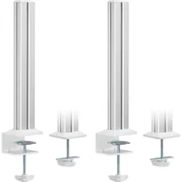 InLine Slatwall Befestigungssäulen Aluminium - für Tischhalterung Panel - 2er Set