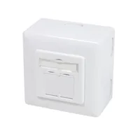 LogiLink NP0039A socket-outlet RJ-45 Metallic, White