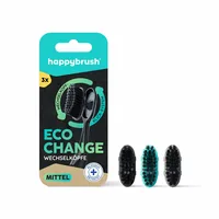 happybrush Zahnbürstenkopf Eco Change 3 Stück - Zahnbürsten-Art: Handzahnbürste - Verpackungseinheit: 3 Stück