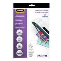 FELLOWES Laminiertasche A5 5396003 glanz, 80my 25 Stk