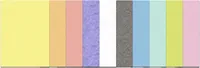 URSUS Bastelfilz Pastell 150 g/m² , 20 x 30 cm, 10 Blatt - Detailfarbe: Mehrfarbig - Filz Art: Bastelfilz