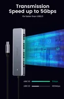 Ugreen 70336 interface hub USB 3.2 Gen 1 (3.1 Gen 1) Type-C 5000 Mbit/s