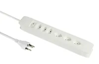 SCHOENENBERGER Steckdosenleiste 2m 85.810.6.2WS 3xT13 mit Schalter weiss