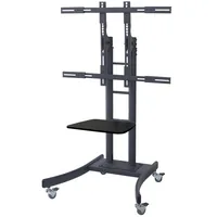 VALUE LCD-/TV-Rollstnder schwarz bis 125kg 81,28cm 32Zoll bis 254cm 100Zoll