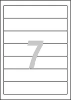 Avery Zweckform Ordneretiketten L4760 192 x 38 mm - Klebehaftung: Permanent - Drucker Kompatibilität: Inkjet - Laser - Anzahl Blatt: 30 × - Papierformat: A4 - Anzahl Etiketten: 210 - Etikettengrösse: 38 x 192 mm