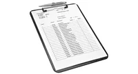 Wedo 57 6601 clipboard A4 Polystyrene Black