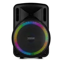 Fenton Lautsprecher FT15 lED MK2 - Lautsprecher Kategorie: Aktiv - Bauweise: Multifunktionsbox - Eigenschaften: Bluetooth Audio Streaming - Akkubetrieb - Integrierter Lichteffekt - Mikrofoneingang - Bestückung: 1x 1 - 1x 15