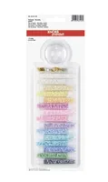 Knorr Prandell Kunststoffperlen Rocailles  17-teilig, Pastell - Packungsgrösse: 15 Stück - Durchmesser: 2.5 mm - Detailfarbe: Mehrfarbig - Blau - Perlenart: Rocailles