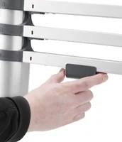 Hailo Teleskop-Anlegeleiter T80 Flexline 260 9 Stufen - Höhe: 94 cm - Belastbarkeit: 150 kg - Produkttyp: Anlegeleiter - Anzahl Stufen: 9 ×