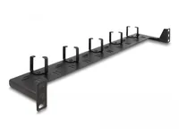 Delock 48.30cm 19"" LWL Rangierpanel 1 HE schwarz