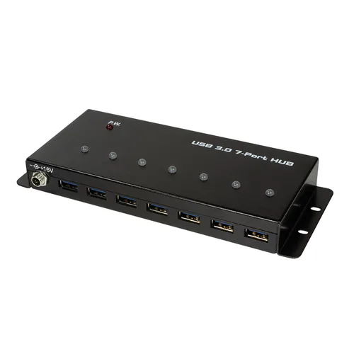 Logilink USB 3.0 HUB 7-port, Metall Industrieausführung