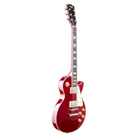 MAX E-Gitarre GigKit LP Style Rot - Gitarrenkoffer / Gigbag: Gigbag - Hals: Linde - Tonabnehmerbestückung: HH - Gitarrensteg: Fix Hardtail - Leistung AMP: 0 W - Set: Ja