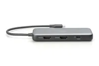 Digitus DA-70915 laptop dock/port replicator Wired USB 3.2 Gen 2 (3.1 Gen 2) Type-C Black, Grey