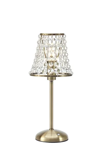 Markslöjd LIORA table lamp E14 2 W LED Brass, Transparent
