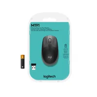 Logitech Mouse M190 Wireless FULL-SIZE grey für mittelgroße bis große Hände