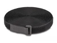 DELOCK Klettband auf Rolle mit Schlaufe L3m x B20mm schwarz