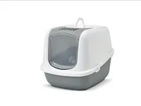 Cat litter tray Nestor Jumbo grey/white 66.5 x 48.5cm x 46.5h