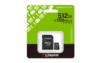 KINGSTON 512GB - microSDXC - Canvas - Select - Plus - Gen3 - 150MB/s - A1 - Card - + - Adapter