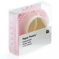 Rico Design Perlensticker Paper Poetry 50 cm, 1 Stück Rosa - Motiv: Perle