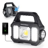 EASYmaxx Arbeitsleuchte Solar-Leuchte 3.7 V - Anwendungsbereich: Outdoor - Werkstatt - Produkttyp: Akku-Leuchte - Strahler - Betriebsart: Akkubetrieb - Netzbetrieb - Solarbetrieb - Akkusystem: Akku fix verbaut - Zusätzliche Ausstattung: Fernbedienung - De