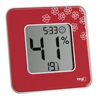 TFA Dostmann STYLE Rot - Anwendungsbereich: Temperaturmessung - Typ: Thermo-/Hygrometer - Detailfarbe: Schwarz