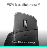 Logitech Maus MX Master 4 for Business - Maus-Typ: Business - Bedienungsseite: Rechtshänder - Maus Features: Logi Bolt-Empfänger - Detailfarbe: Graphit - Schnittstelle: Bluetooth - Verbindungsart: Kabellos