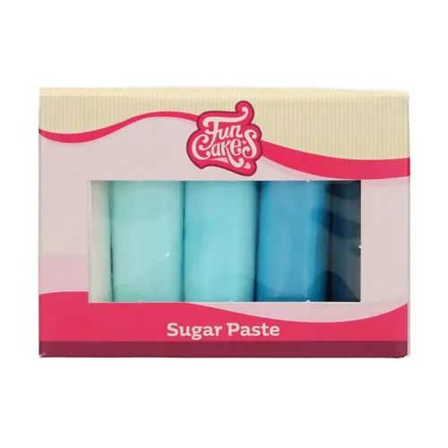 FunCakes F20370 pasta da zucchero Blu, Bianco