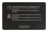 onit Skimming-Blocker-Karte Schwarz - Produkttyp: RFID Blocker - Widerstandsfähigkeit: Keine Angabe - Detailfarbe: Schwarz