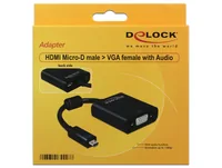 DeLOCK 65558 USB graphics adapter 1920 x 1080 pixels Black