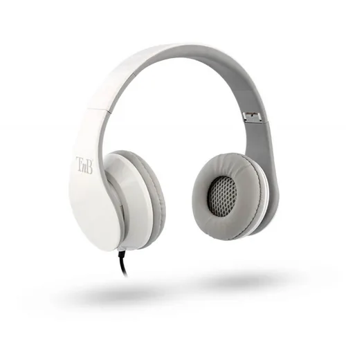 T'nB On-Ear-Kopfhörer Stream Weiss - Detailfarbe: Weiss - Kopfhörer Ausstattung: Keine weitere Ausstattung - Verbindungsmöglichkeiten: Kabelgebunden - Aktive Geräuschunterdrückung: Nein - Einsatzbereich: HiFi & TV - Lifestyle - Kopfhörer Trageform: On-Ear