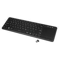 Logilink Tastatur Wireless mit Touchpad, 2,4 GHz, schwarz