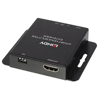 LINDY Extender Splitter HDMI IR Cat6 Loop Out 4 Port 50m
