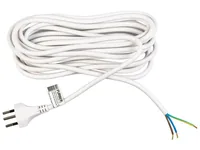 FURBER.power Anschlusskabel OE-T12 5.0 Weiss - Anzahl Leiter: 3 - Detailfarbe: Weiss - Kinderschutz: Ja - Steckereigenschaften: Angespritzt - Steckertyp Ausgang: Offen - Leiterquerschnitt: 1 mm²