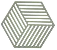 Zone Denmark Topfuntersetzer Hexagon Olivgrün - Anwendungsbereich: Topf  - Material: Silikon - Detailfarbe: Olivgrün - Set: Nein - Zusammenklappbar: Nein