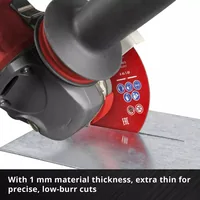 Einhell 5 Trennscheiben 125 mm - Zubehörtyp: Trennscheibe - Durchmesser: 125 mm - Für Material: Stahl - Edelstahl - Set: Ja