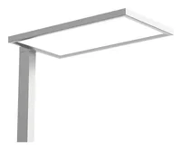Contini Bürostehleuchte dimmbar 30W, 7500 lm, 6000K – Silber - Betriebsart: Netzbetrieb - Dimmbar: dimmbar - Lampensockel: LED fest verbaut - Farbwiedergabeindex CRI: 250 - Lichtfarbe: Kaltweiss/Tageslichtweiss (KW) - Farbtemperatur Kelvin: 6000 K