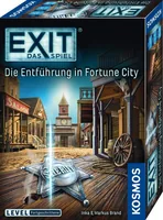 Kosmos Kennerspiel EXIT: Die Entführung in Fortune City - Sprache: Deutsch - Kategorie: Deduktion - Kooperationsspiel - Altersempfehlung ab: 12 Jahren - Spieldauer: 90 min - Min. Anzahl Spieler: 1 - Max. Anzahl Spieler: 4