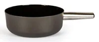 Stöckli Fondue-Caquelon Emotion Inox 23 cm, Schwarz - Material: Emaille - Stahl - Detailfarbe: Schwarz - Fondue Variante: Käsefondue - Spülmaschinenfest: Keine Angaben - Durchmesser: 23 cm - Kompatible Kochfelder: Induktion