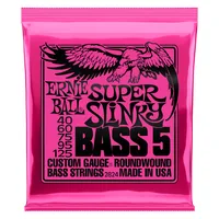 Ernie Ball Basssaiten 2824 Slinky Bass 5 – Super, 40-125 - Packungsgrösse: Satz - Zu Instrument: E-Bass - Saitenanzahl: 5-Saiter