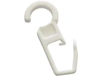Gardinia Faltenlegehaken Weiss, 10 Stück, 10 mm - Detailfarbe: Weiss - Zubehörtyp: Faltenlegehaken