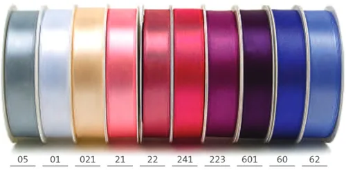 GOLDINA Satinband 25 mm x 3 m, Weiss, 1 Stück - Breite: 25 mm - Länge: 3 m - Verpackungseinheit: 1 Stück - Detailfarbe: Weiss glanz - Band-Art: Satinband