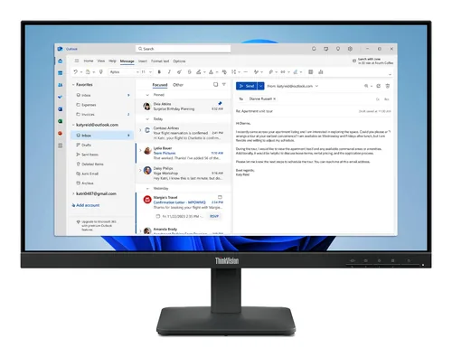 Lenovo ThinkVision S24-4e computer monitor 60.5 cm (23.8") 1920 x 1080 pixels Full HD LED Black
