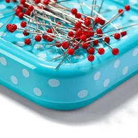 Prym  Love Magnetnadelkissen 0.60 x 30 mm, 9 g - Verpackungseinheit: 1 Stück - Detailfarbe: Mint - Weiss - Produkttyp: Magnetnadelkissen