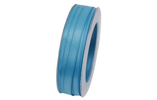 GOLDINA Satinband 10 mm x 25 m, Türkis, 1 Stück - Breite: 10 mm - Länge: 25 m - Verpackungseinheit: 1 Stück - Detailfarbe: Türkis - Band-Art: Satinband